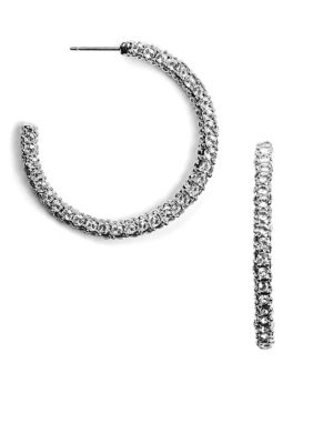 Givenchy Crystal C Hoop Earrings