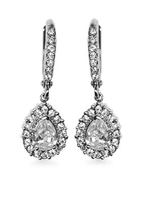 Givenchy Pear Drop Crystal Drop Earrings