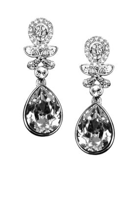 Givenchy Crystal Clip Drop Earring