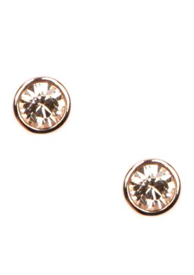 Givenchy Rose Gold Tone Stud Earrings