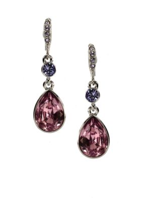 Givenchy Purple Drop Earrings