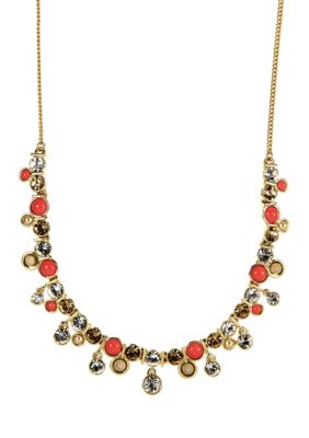 Givenchy Coral Frontal Necklace