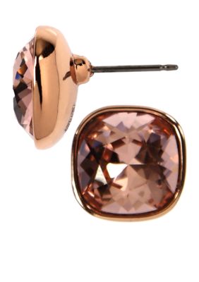 Anne Klein Vintage Rose Button Earring