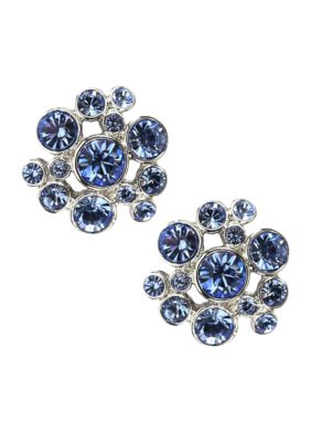Givenchy Light Sapphire Button Earring