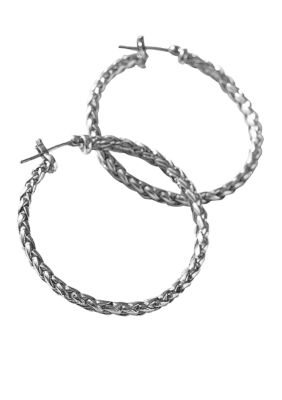 Lauren Ralph Lauren Large Braided Hoop Earring
