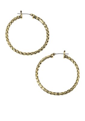 Lauren Ralph Lauren Large Braided Hoop Earring