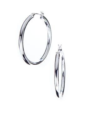 Lauren Ralph Lauren Large Tube Hoop Earrings