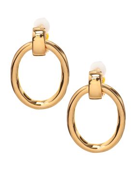 Lauren Ralph Lauren Doorknocker Clip Earrings