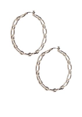 Lauren Ralph Lauren Large Chain Hoop Earrings