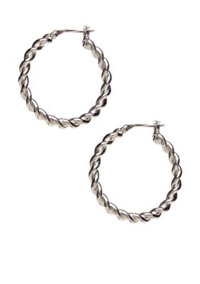 Lauren Ralph Lauren Small Braided Hoop Earrings