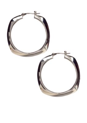 Lauren Ralph Lauren Squared Hoop Earrings