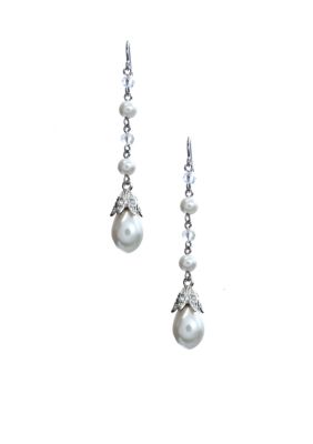 Lauren Ralph Lauren Linear Pearl Earrings