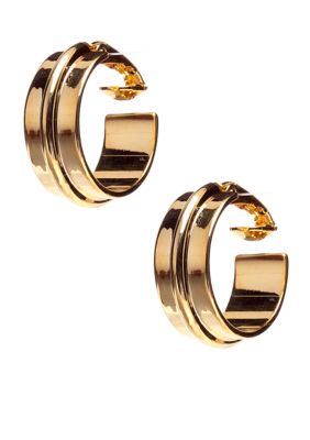 Lauren Ralph Lauren Metal Hoop Clip Earrings