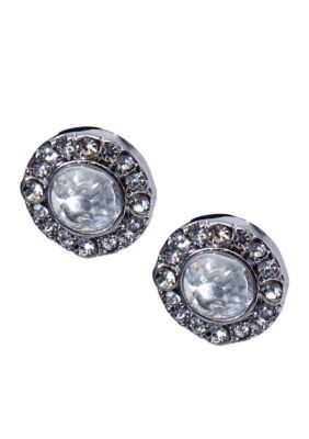 Lauren Ralph Lauren Crystal Stud Clip Earrings