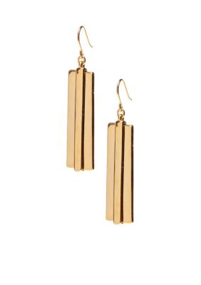 Lauren Ralph Lauren Large Metal Linear Earrings
