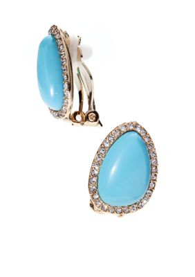 Lauren Ralph Lauren Turquoise Clip Earrings