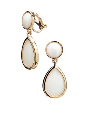 Lauren Ralph Lauren Mother of Pearl Clip Earrings