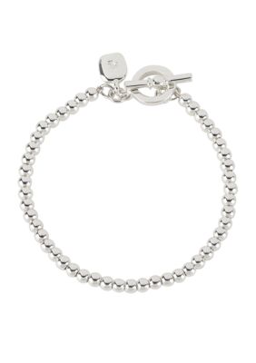 Lauren Ralph Lauren 4mm Silver Beaded Bracelet