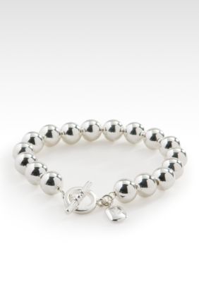 Lauren Ralph Lauren Silver Bead Bracelet