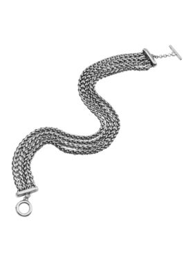 Lauren Ralph Lauren Braided Chain Bracelet with Knot
