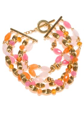 Lauren Ralph Lauren Five Row Multi Bead Bracelet