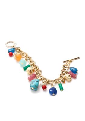 Lauren Ralph Lauren Multi-Bead Charm Drop Bracelet