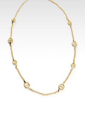 Lauren by Ralph Lauren Bethesda Gold Link Necklace