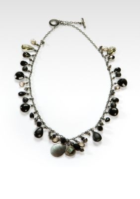 Lauren by Ralph Lauren Black Sea Bead Necklace