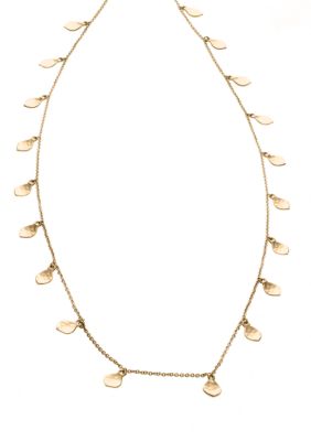Lauren Ralph Lauren Hammered Teardrop Necklace