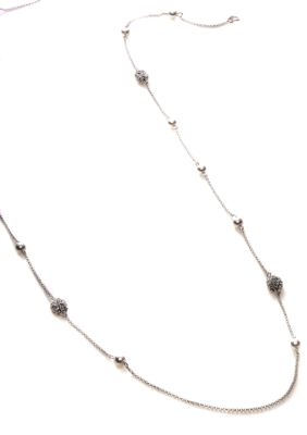 Lauren Ralph Lauren Glass Pearl and Pave Illusion Necklace