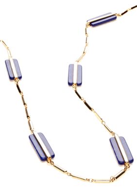 Lauren Ralph Lauren Rectangular Link Necklace