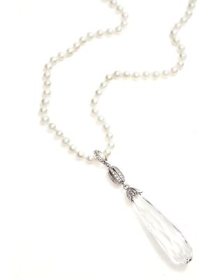 Lauren Ralph Lauren Crystal Brio Pendant Necklace