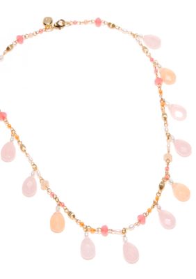 Lauren Ralph Lauren Rosary Linked Multi-Bead Necklace