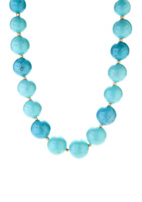Lauren Ralph Lauren Turquoise Bead Necklace