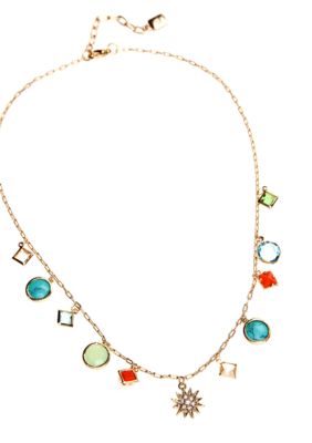 Lauren Ralph Lauren Multi-Color Bead Frontal Necklace