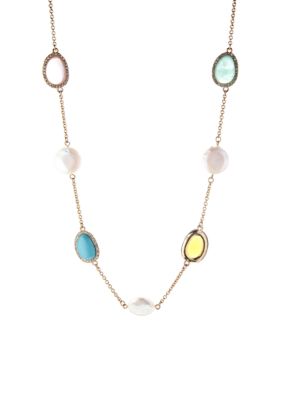 Lauren Ralph Lauren Multi-Colored Stone Illusion Necklace