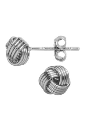Belk Silverworks Love Knot Stud Earring
