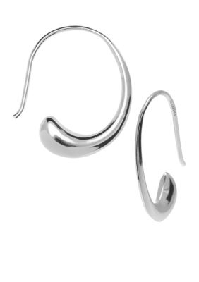 Belk Silverworks Bean on a Wire Drop Earrings