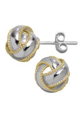 Belk Silverworks Two Tone Braided Love Knot