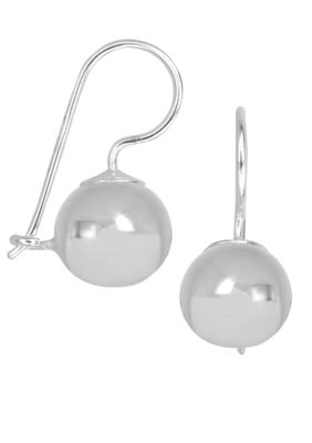 Belk Silverworks Polished Ball Drop Earrings