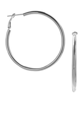 Belk Silverworks Bonded Hoop Earring