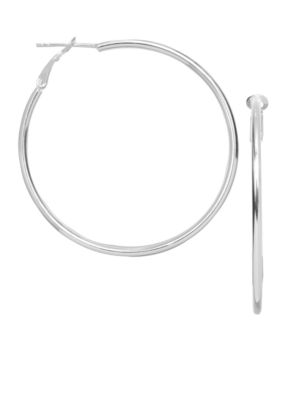 Belk Silverworks Bonded Hoop Earring