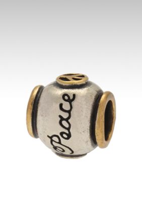 Belk Silverworks Two Tone Peace Originality Bead