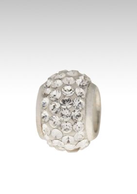 Belk Silverworks Pave Crystal Originality Bead