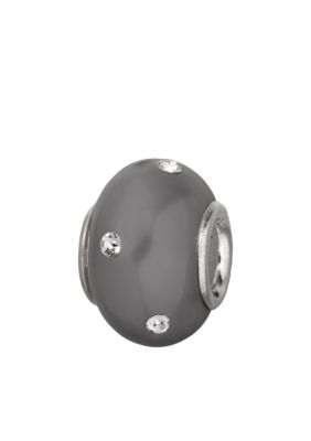 Belk Silverworks Grey Pearly Crystal Originality Bead