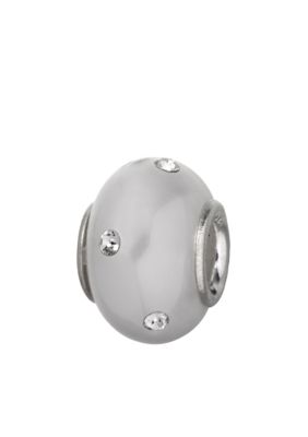 Belk Silverworks White Pearly Crystal Originality Bead