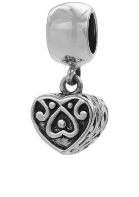 Belk Silverworks Drop Heart Prayer Box Originality Bead