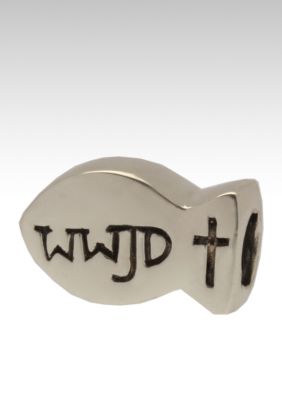 Belk Silverworks What Would Jesus Do Fish Originality Bead