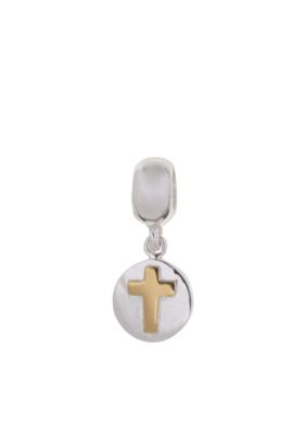 Belk Silverworks Two Tone Cross Originality Bead