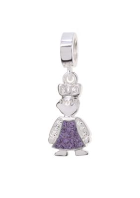 Belk Silverworks February Girl Originality Bead Charm